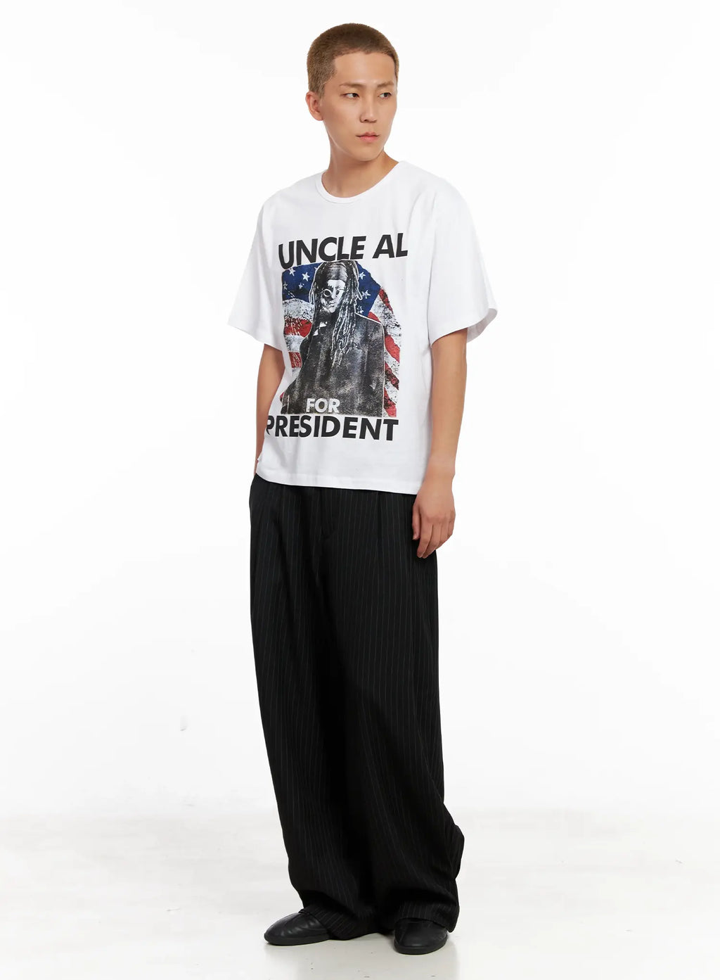 Men's Striped Relaxed-Fit Slacks IL521