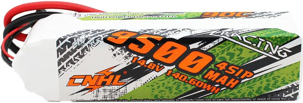 9500MAH 14.8V 4S 90C LIPO Battery with 8mm Bullet Plug F138524