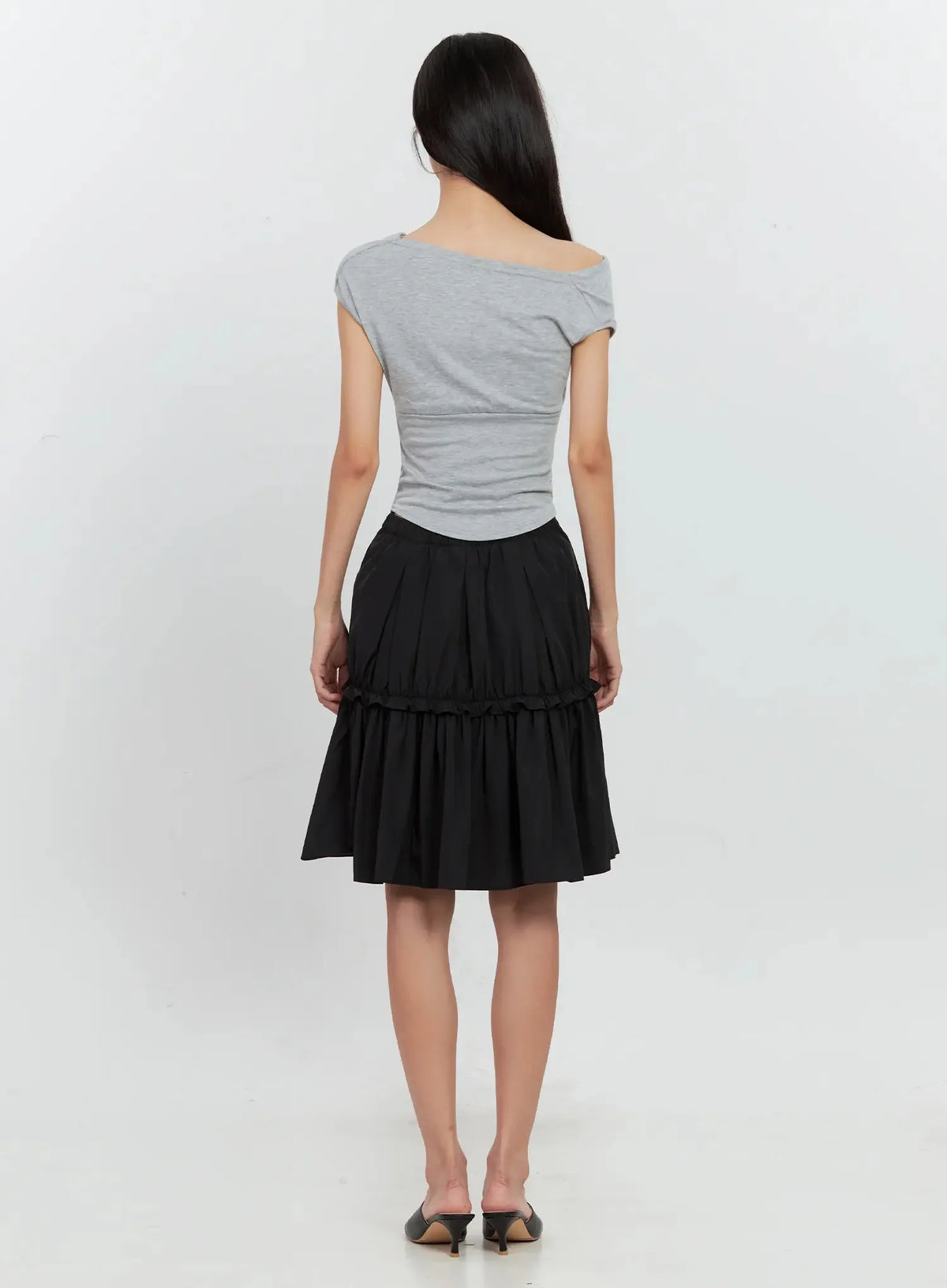 Off-Shoulder Draped Top IL528