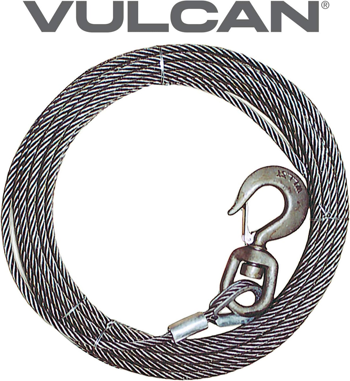 Winch Cable with Swivel Hook, 3/8 Inch x 50 Foot R513465