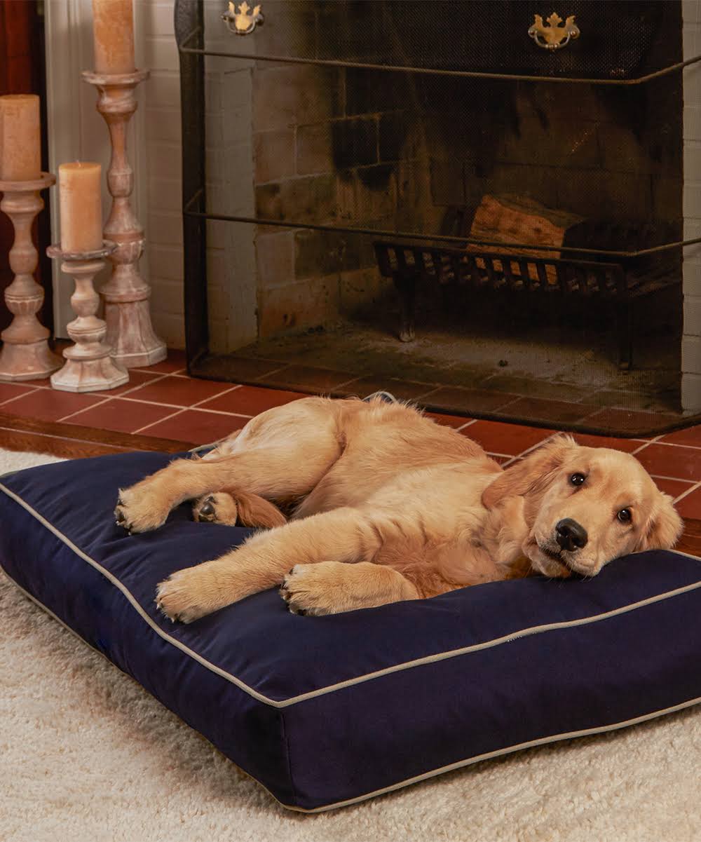 Navy Rectangle Indoor/Outdoor Dog Bed Z53684