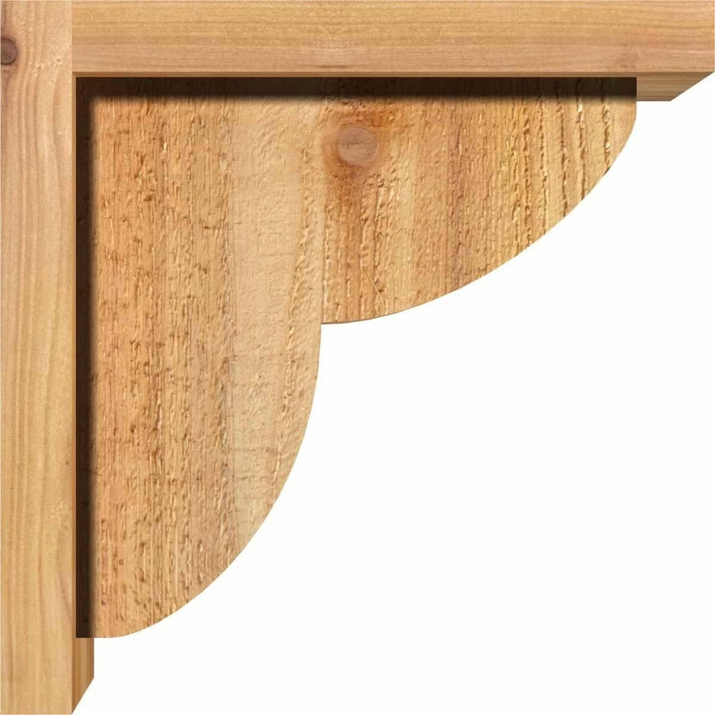 Rough Sawn Corbel with Backplate, Western Red Cedar X932