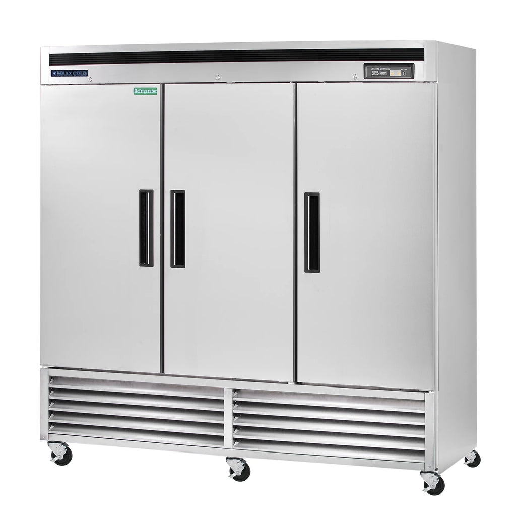 Triple Door Reach-In Refrigerator, Bottom Mount, 81"W, 72 cu. ft., Stainless Steel X6602