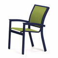 Stacking Patio Dining Armchair Textured Desert Lime E633