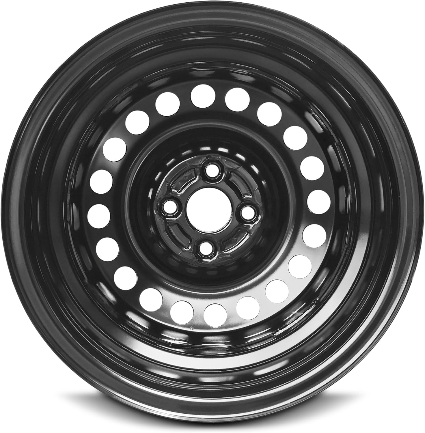 Black Steel Rim 15 Inch 4 Lug U636