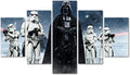 Star the Wars Wall Decor Canvas Art 5 Piece Movie Poster Painting Unframed Pack of 2 R807
