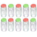 10 Pack Clear Glass Mason Jars 750 ml Wide Mouth Q635942