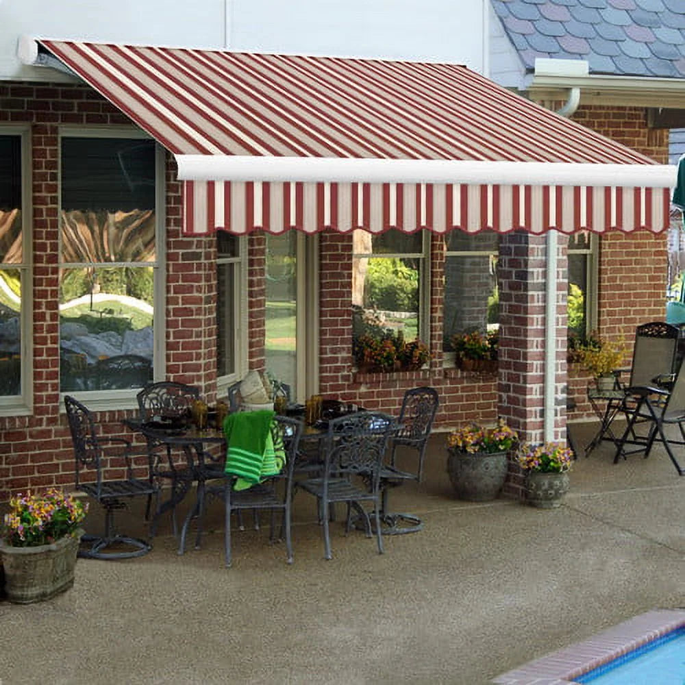 Motorized Retractable Awning with Remote V956