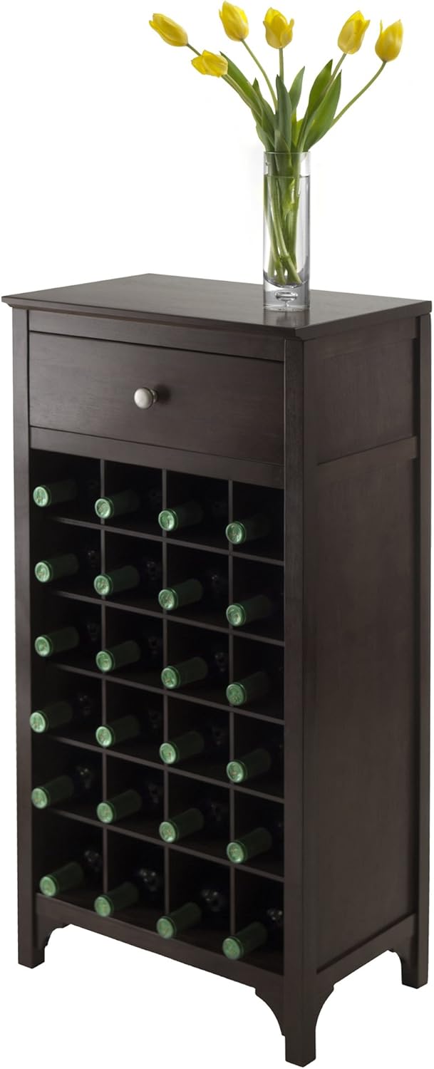 Modular 24 Bottle Wine Cabinet with Drawer B152