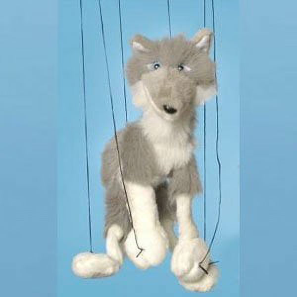Grey 16 In. Baby Wolf Marionette Puppet M123