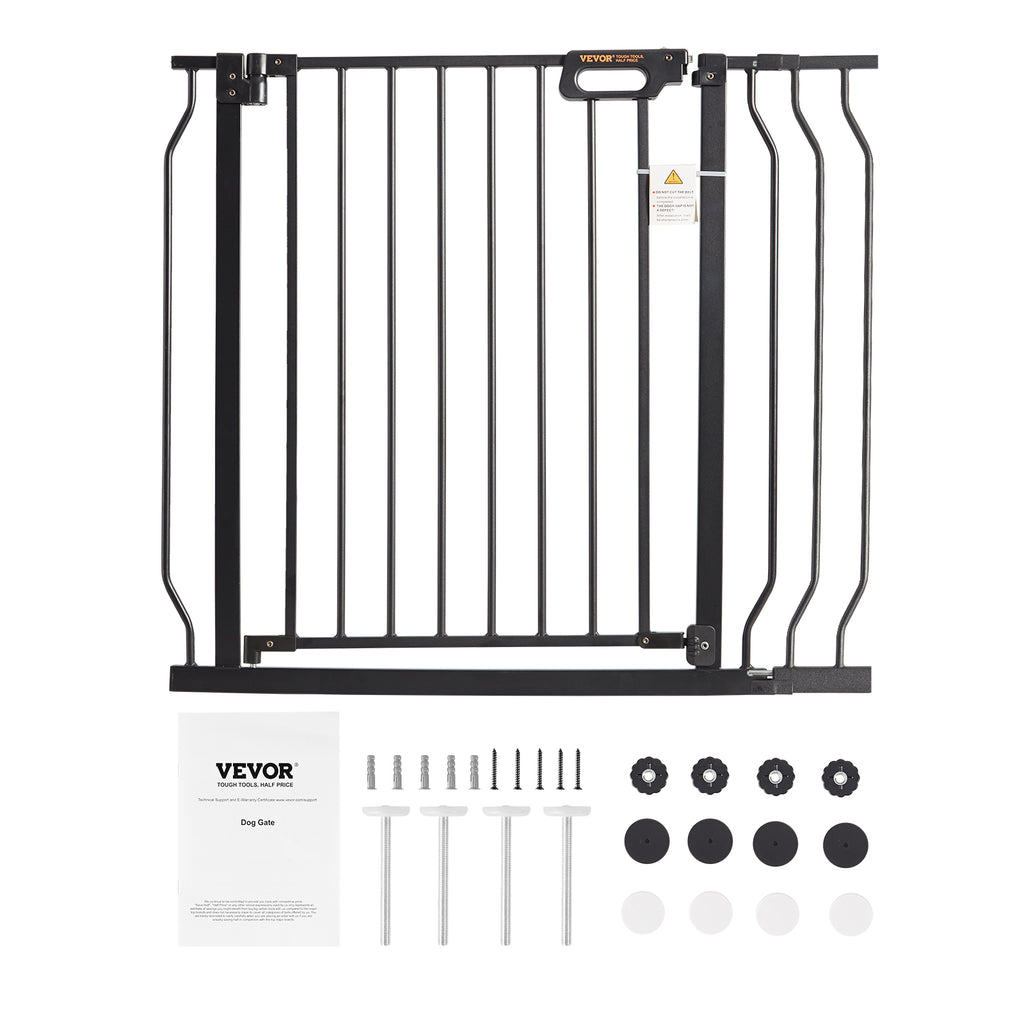 Black Extra Tall Baby Gate with Door M923107