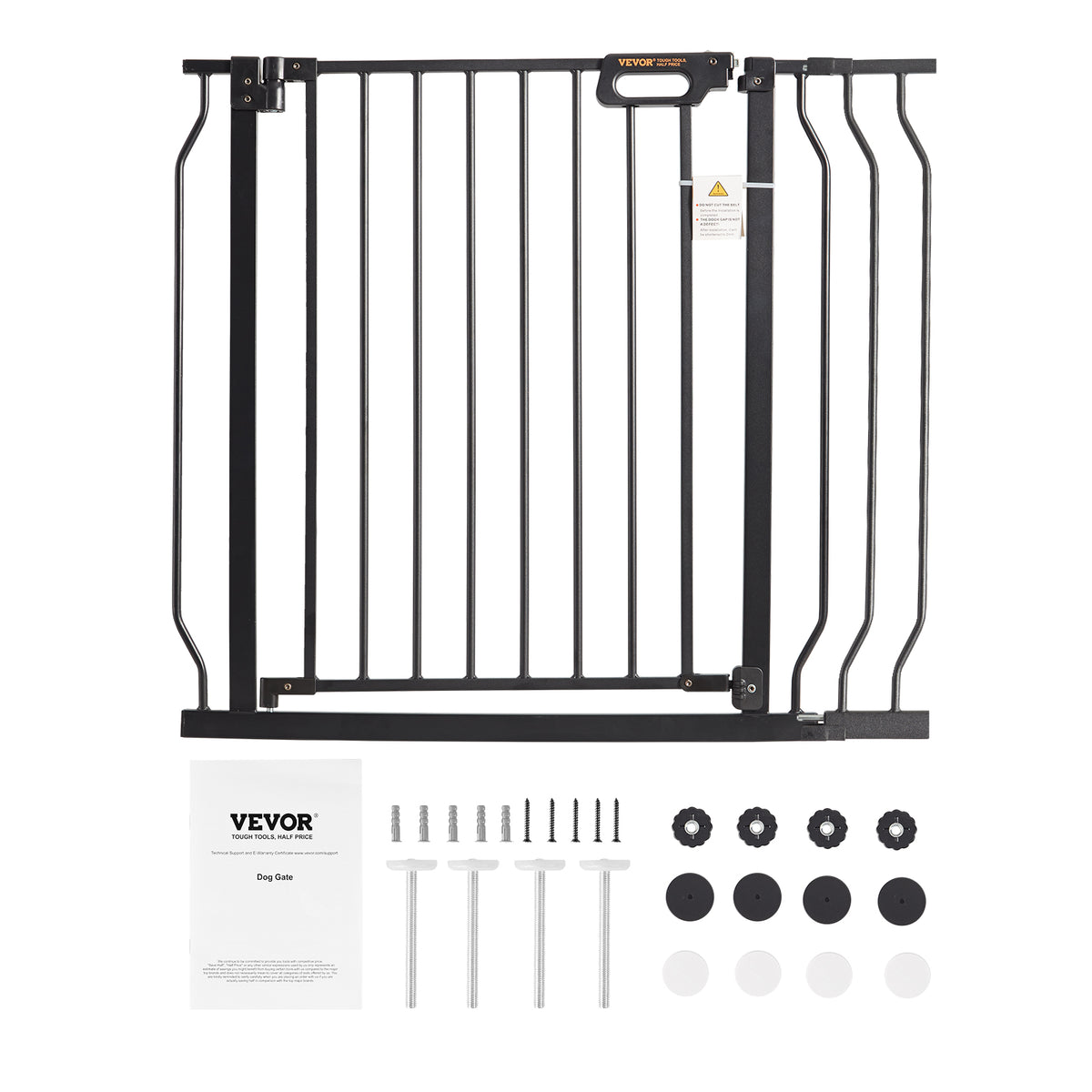 Black Extra Tall Baby Gate with Door M923107