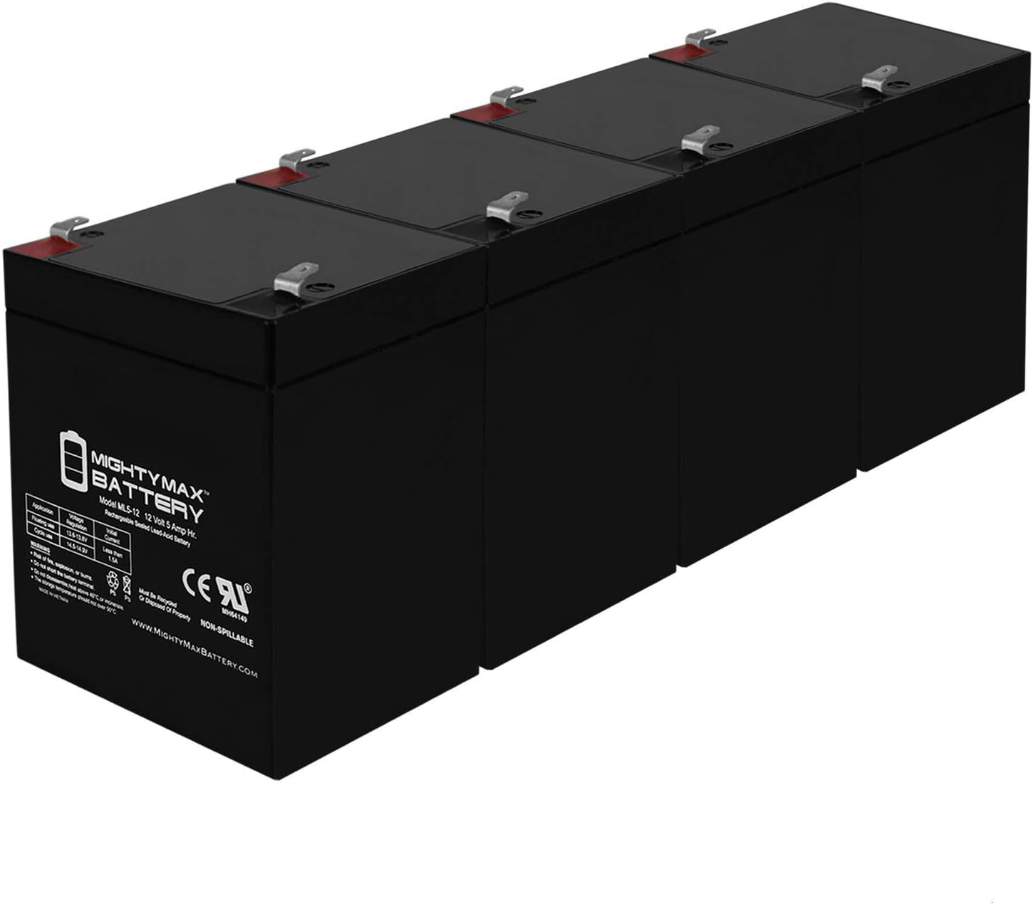 12 Volt 5 AH SLA Battery Pack of 6 C79328