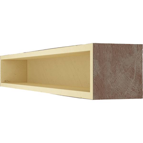 Sandblasted Faux Wood Fireplace Mantel, Aged Pecan P408