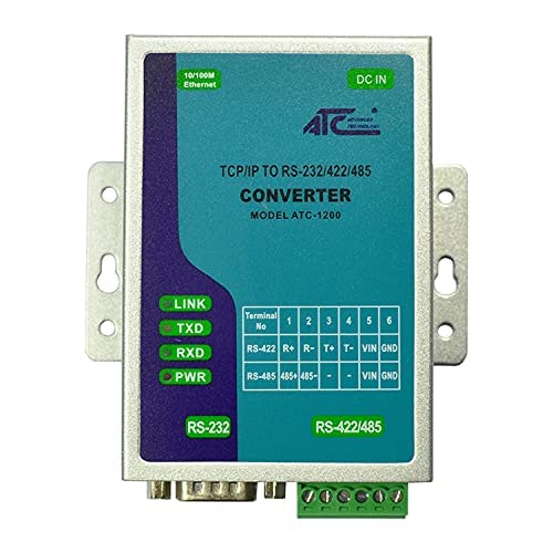 RS232/422/485 to Ethernet Converter, Pack of 2 V645067