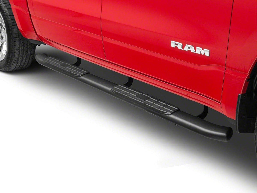 Black Oval Bent End Side Step Bars S5037