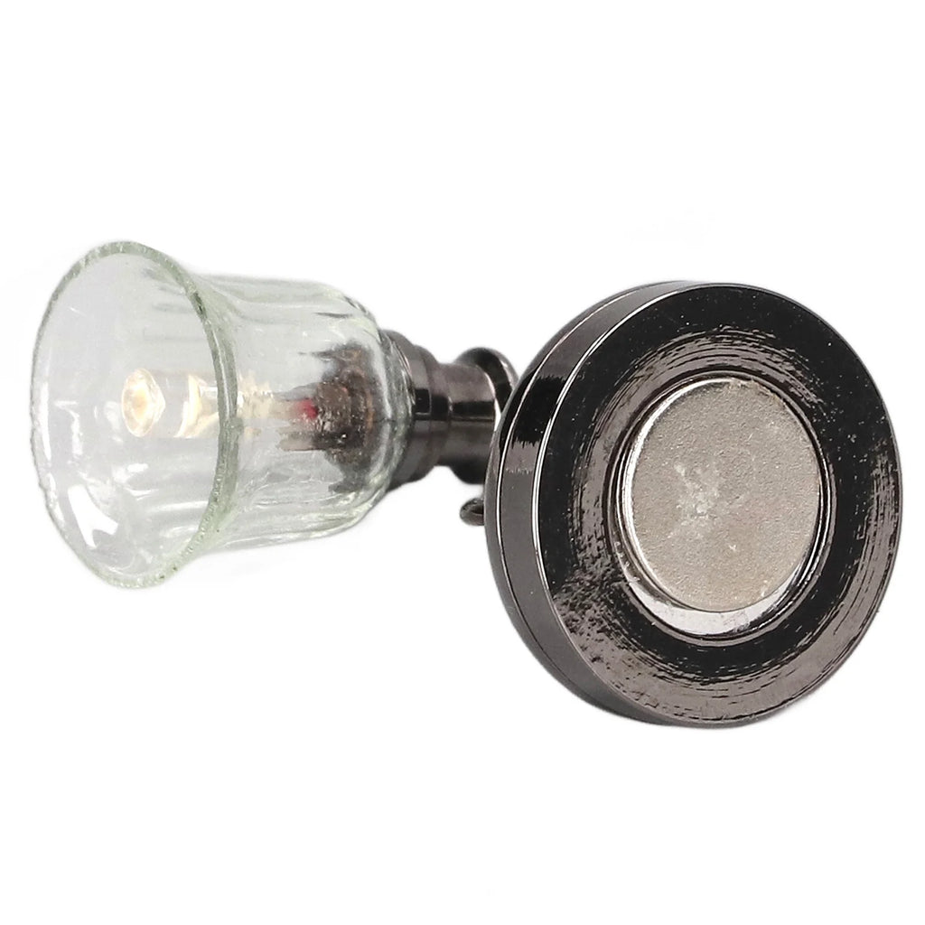 1:12 Dollhouse Wall Lamp LED Warm Lighting Metal Miniature Wall Sconce with Battery U725