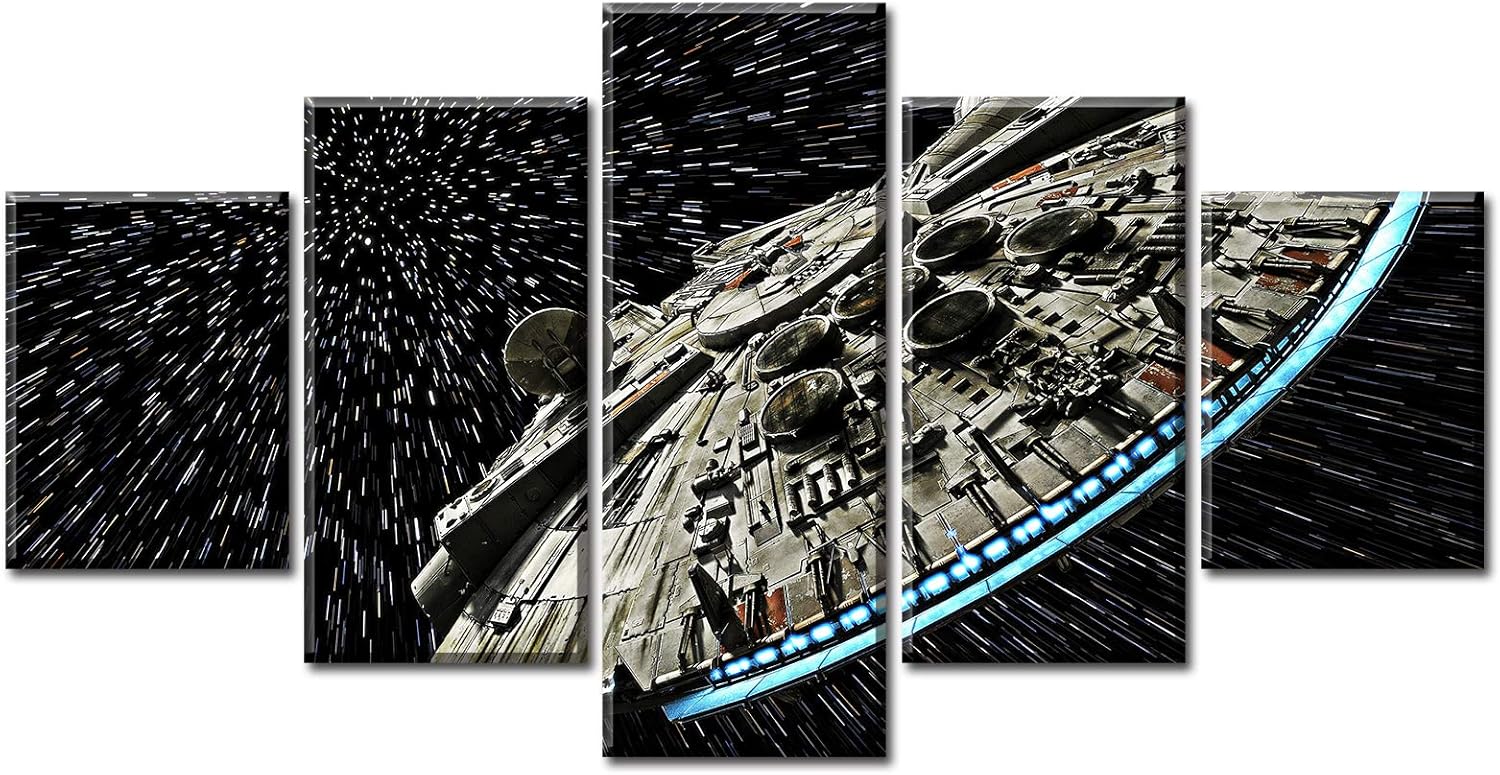 Star the Wars Wall Decor Canvas Art 5 Piece Movie Poster Painting Unframed Pack of 2 R807