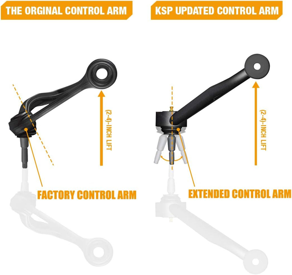 Tubular Upper Control Arm for 07-16 Silverado Avalanche Tahoe Sierra Yukon 6-Lug 2WD/4WD R100548