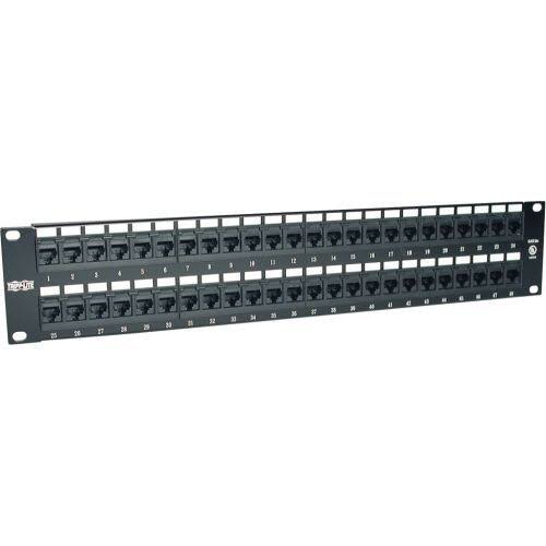 48-Port Cat6/Cat5 2U Rack-Mount Patch Panel N19289