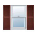 14 1/2 inch x 86 inch Vinyl Open Louver Shutters with Shutter-Loks (Per Pair) P2818