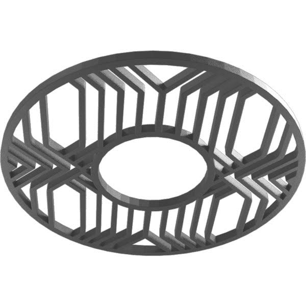 32x22OD x 11 3/4x22ID x 1x22P PVC Pierced Ceiling Medallion K385