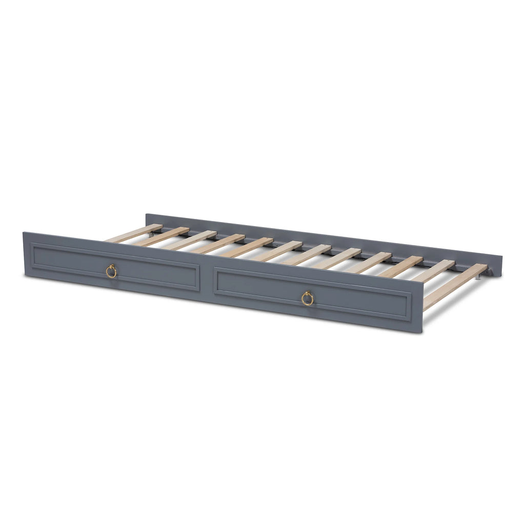 Gray Finished Wood Twin Size Trundle Y5853