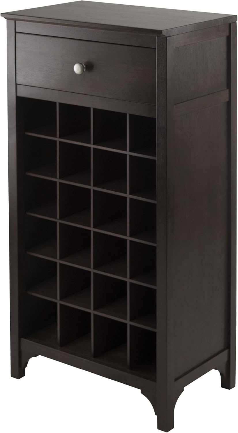 Modular 24 Bottle Wine Cabinet with Drawer B152