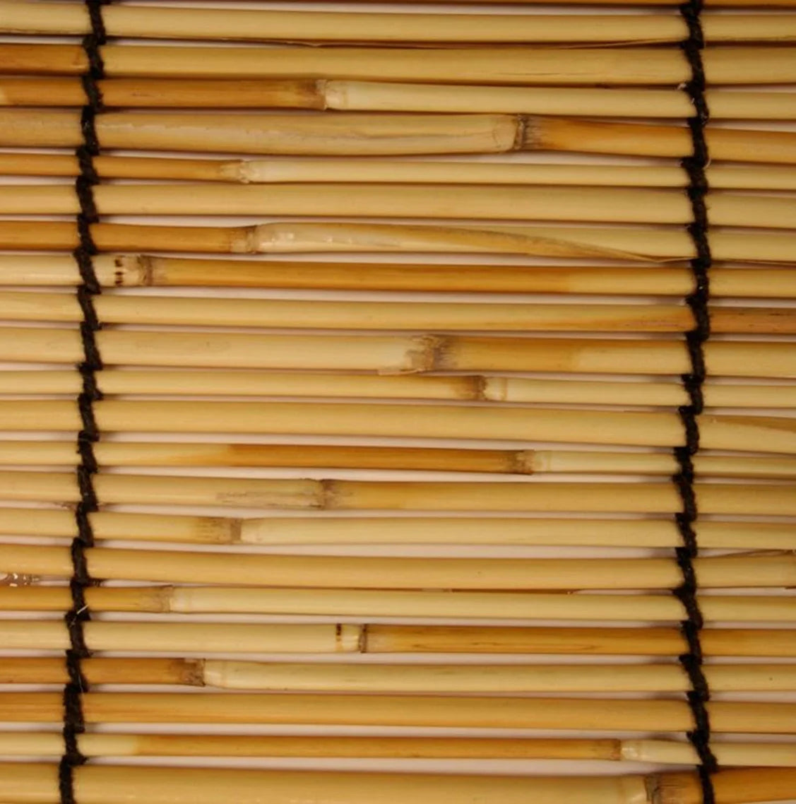 6' x 6' Cord Free Peeled and Polished Reed Roll-Up Outdoor Sun Shade T754002