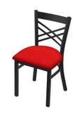 Black Wrinkle Finish Chair with Canter Pine Seat O5175