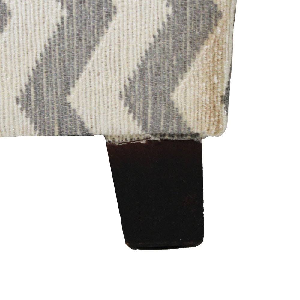 Chevron Fabric Storage Ottoman (Set of 2) O9839