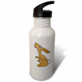 Brown Bunny Rabbit Sports Water Bottle E272