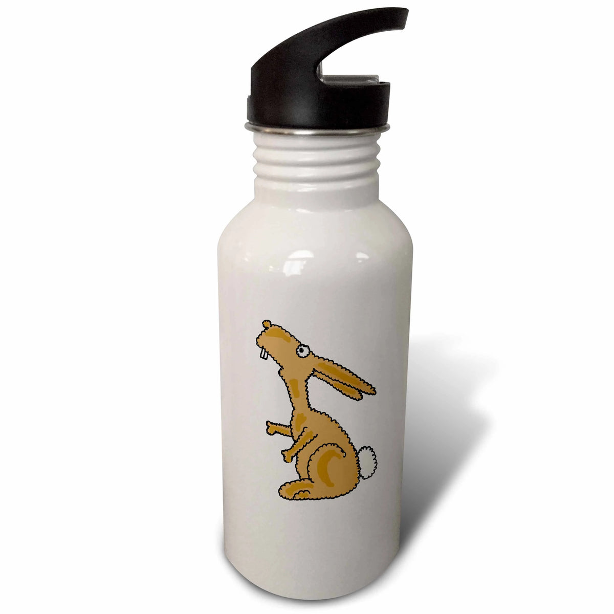 Brown Bunny Rabbit Sports Water Bottle E272