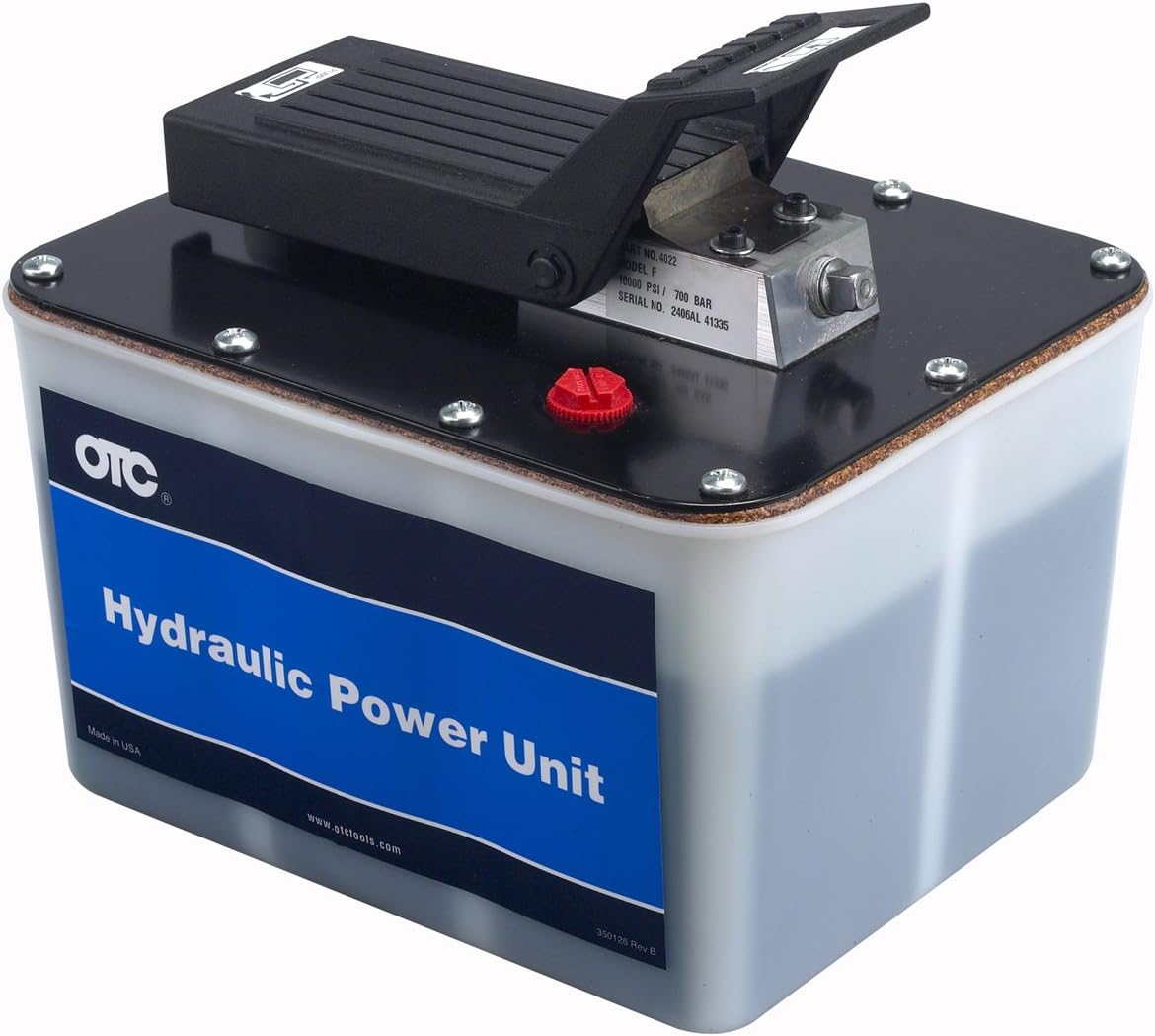 10,000 PSI Air Powered Hydraulic Pump with 2 Gallon Reservoir B167343