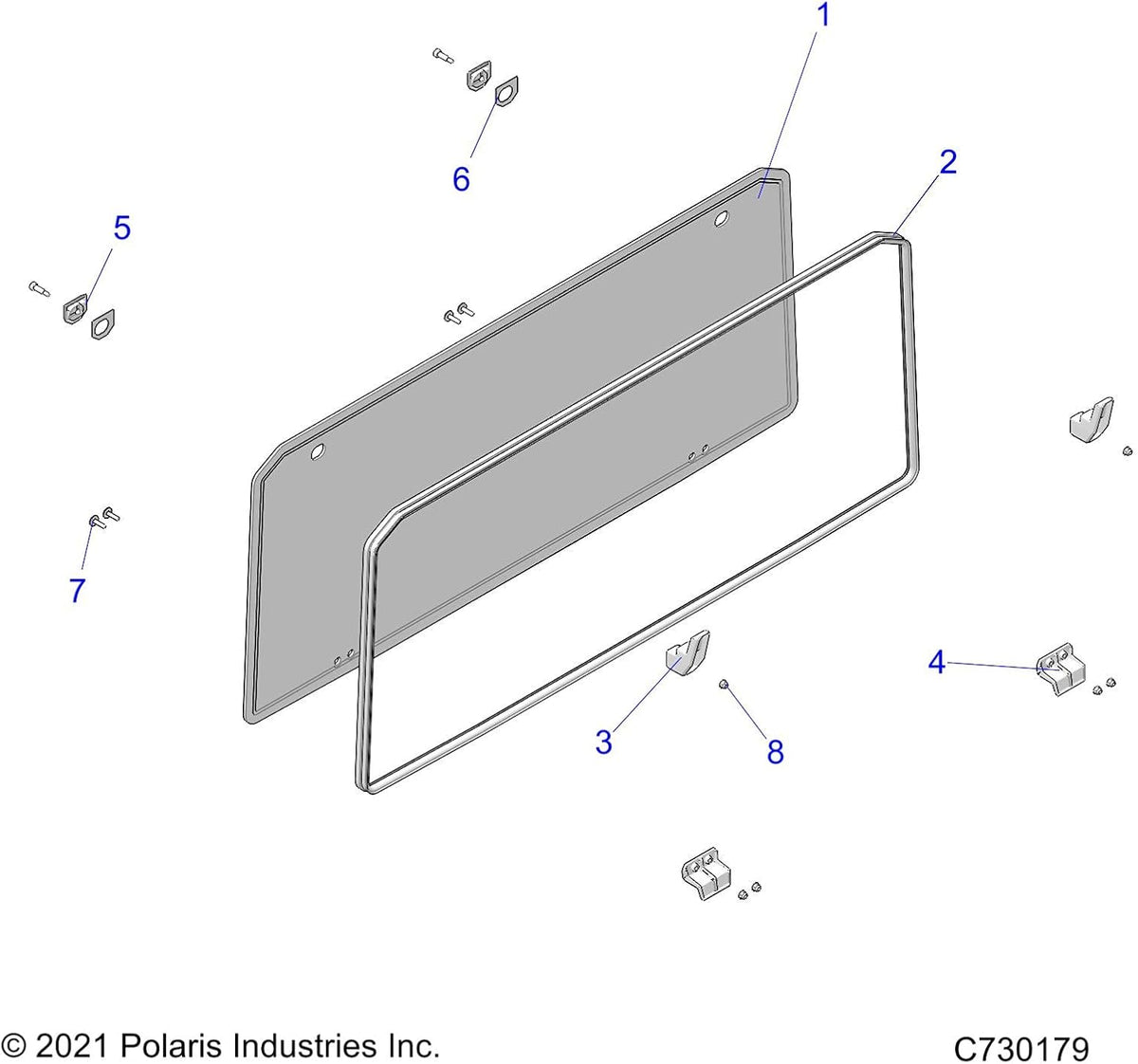 Rear Glass Panel T669982