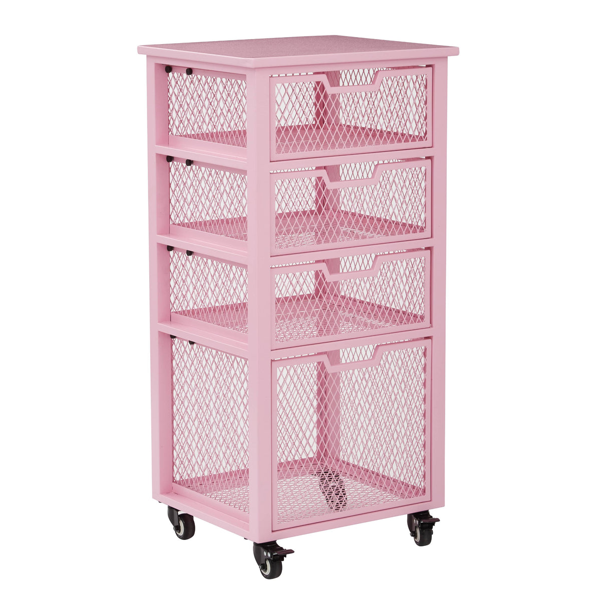 Purple 4 Drawer Rolling Cart R419518