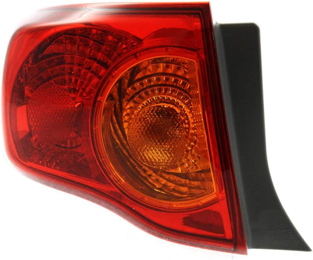 Tail Light Assembly for Toyota Corolla 2009 2010 Pair X2319