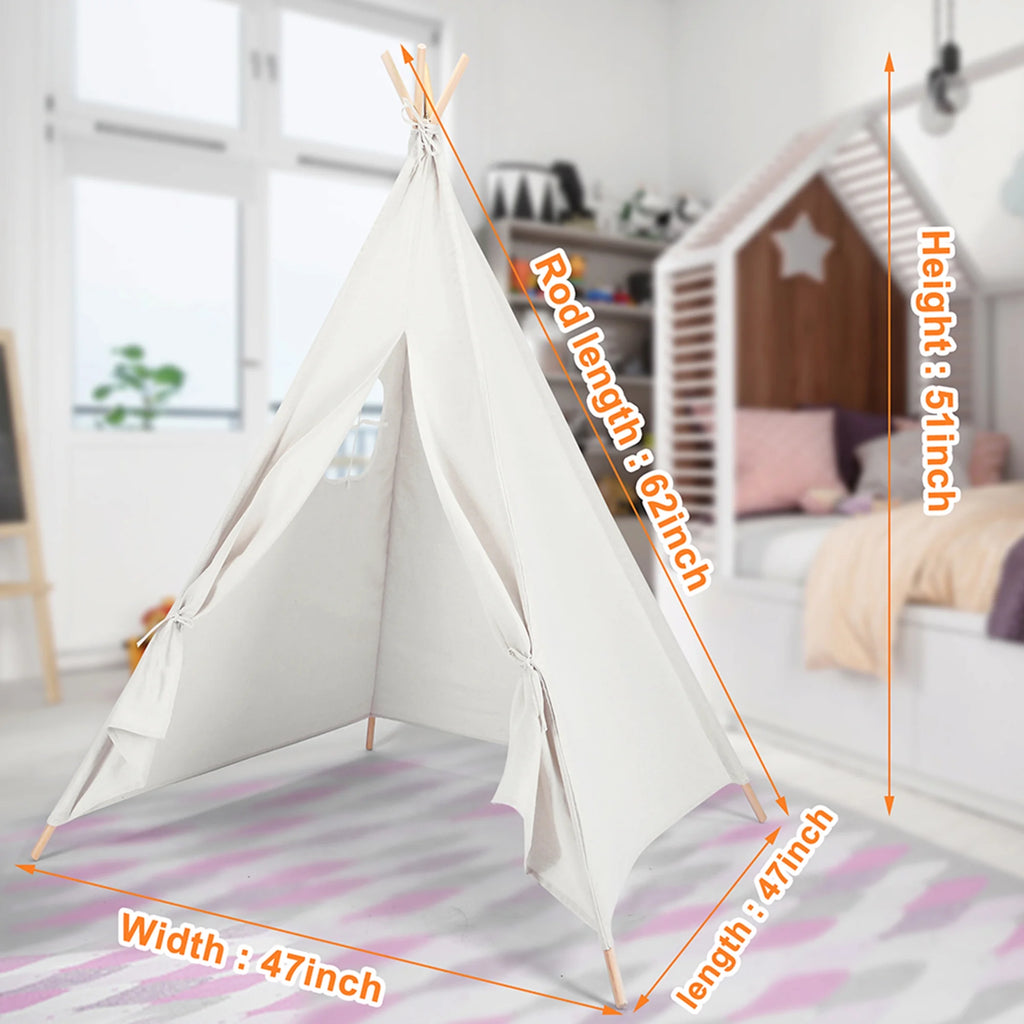 Canvas Teepee Tent for Kids X1754