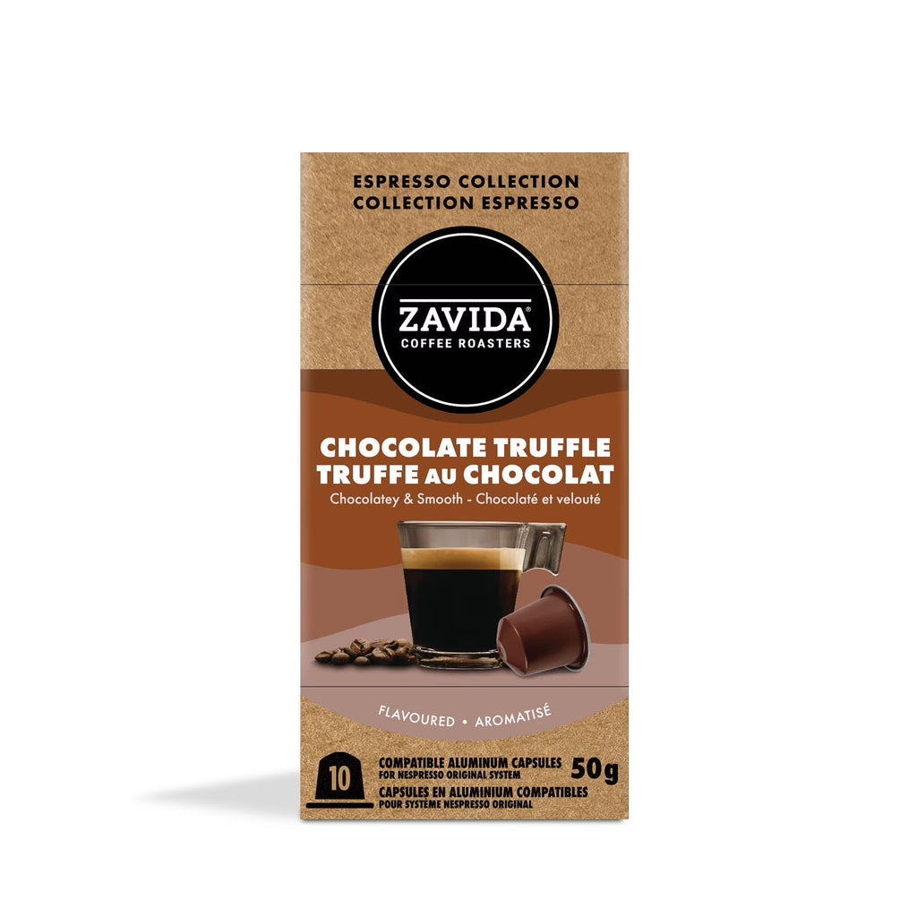 Chocolate Truffle Coffee, 10 Aluminum Capsules, 1.75 oz. Box F7045