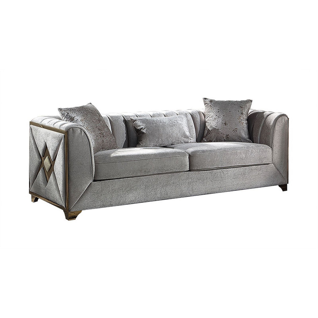Cream Wood 2 PC Living Room Set W779155