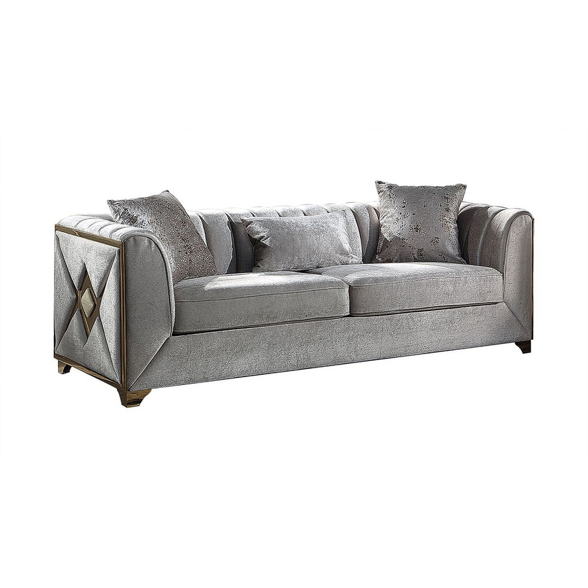 Cream Wood 2 PC Living Room Set W779155