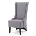 Light Grey Fabric Dining Chair L423355