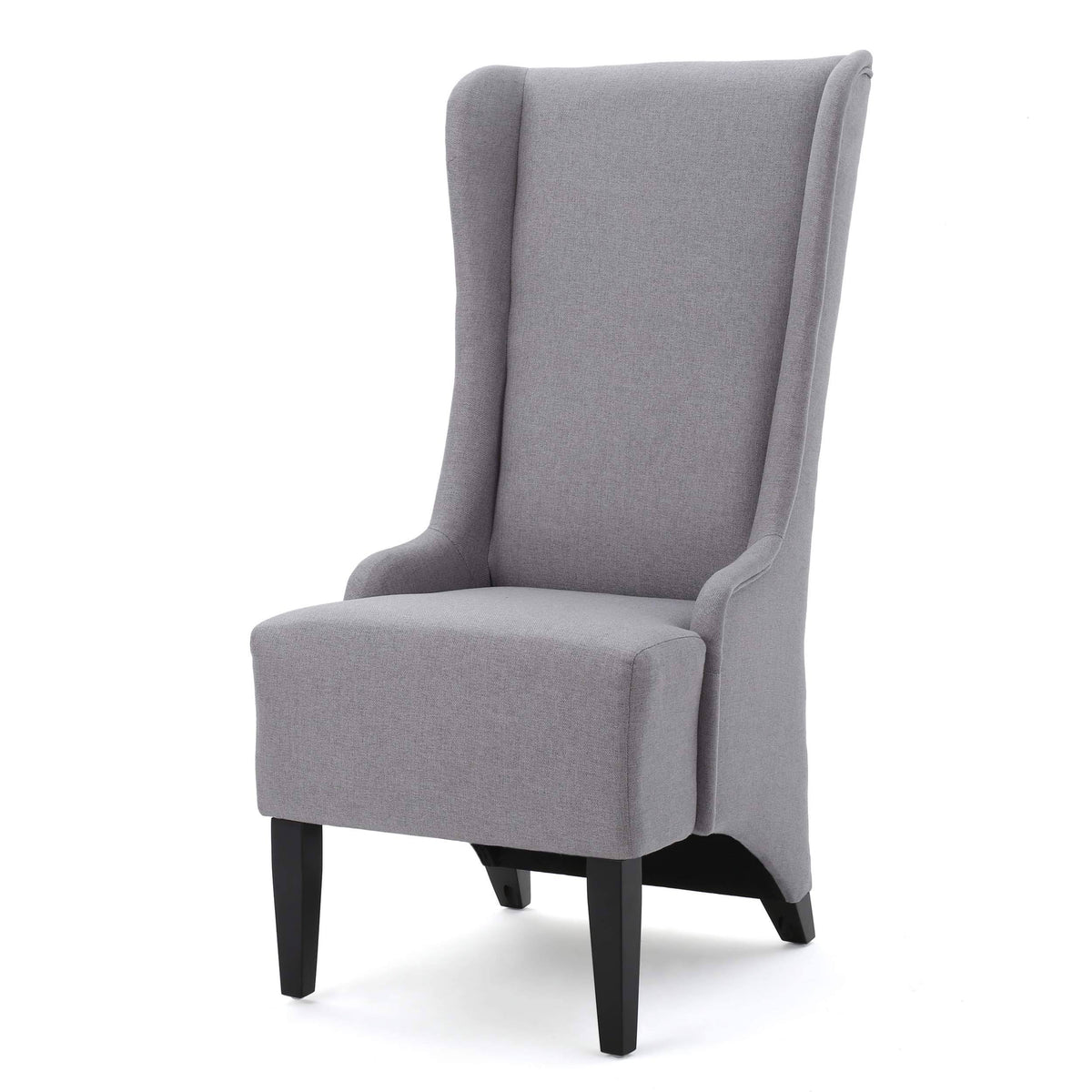 Light Grey Fabric Dining Chair L423355