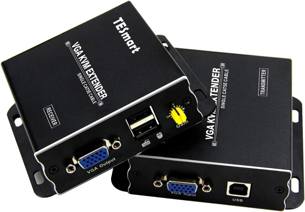 1080P 60Hz USB VGA KVM Extender Over Cat5e Cat6 Ethernet Cable C905788
