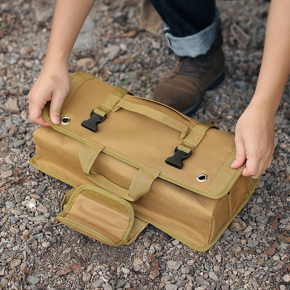 Hanging storage bag Tent Nail Roll-Up Tools Tent Hammer Nail Portable Ox Cloth B203909