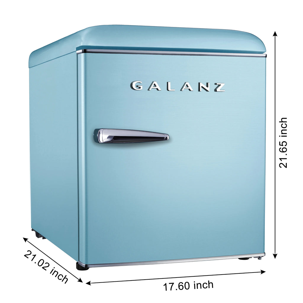 Blue Retro Mini Fridge V788