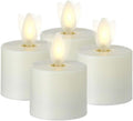 Ivory & White Moving Flame Tea Light Candle, Set of 4 Pack of 2 J230709