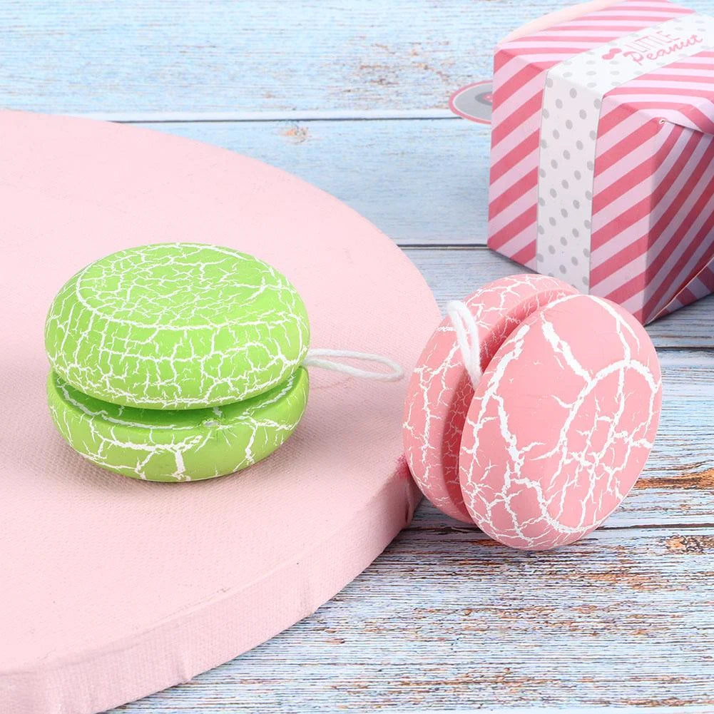 2 Pcs Wood Responsive Yo-Yo Toys K1372