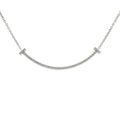 Tiffany T Smile Diamond Necklace 18K Z5845