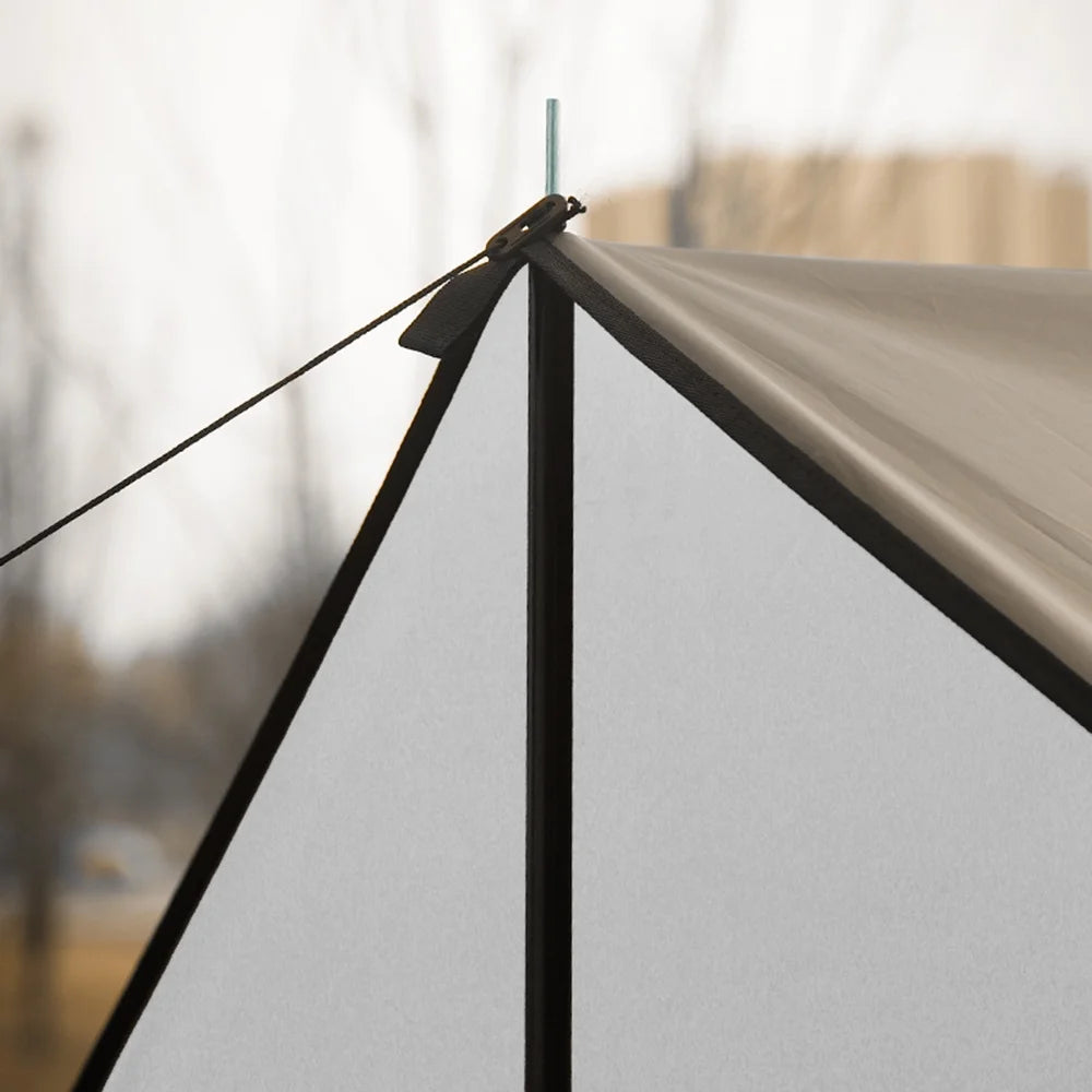 Waterproof Camping Tarp with Poles X39105